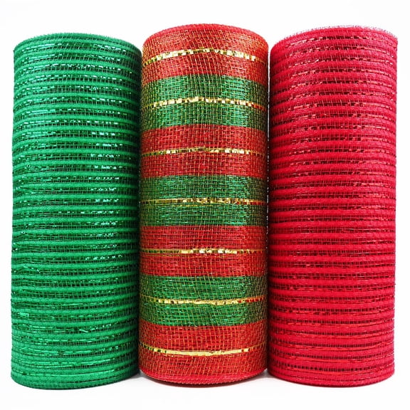 Member's Mark Premium Holiday Mesh Ribbon, 3 pk.
