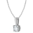 thumbnail image 2 of 0.25 CT. T.W. Diamond Solitaire Pendant Necklace in 14K White Gold, 2 of 4