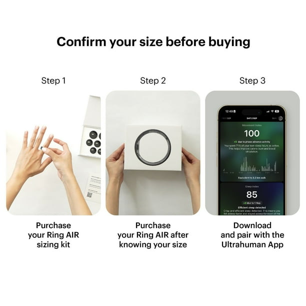Ultrahuman Ring AIR Smart Ring, Health Tracker, Sleep Fitness
