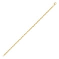 thumbnail image 2 of Solid Glitter Rope Chain Bracelet in 14K Gold, 2 of 7