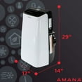 thumbnail image 5 of Amana Portable Air Conditioner with Remote Control in White/Black - Rooms up to 500-Sq. Ft., 5 of 17