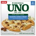 thumbnail image 1 of Pizzeria UNO Sausage & Garlic Sauce Thin Crust Pizza, Frozen, 17 oz., 2ct., 1 of 5