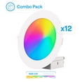 thumbnail image 2 of 4in & 6 In Wi-Fi Smart Slim Recessed LED Light 12W 1100LM 12 Pack, 2 of 9