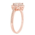 thumbnail image 2 of Emerald Cut Gemstone & 0.23 Halo Diamond Ring in 14K Gold, 2 of 4