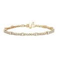 thumbnail image 1 of 2.06 CT. T.W. Round Cut Alternating Diamond Tennis Bracelet in 14K Gold, 1 of 6