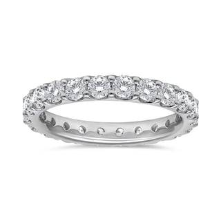 Lab Created Round Cut Diamond Eternity Band