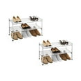 thumbnail image 1 of Seville Classics 2-Tier Steel Mesh Utility Shoe Rack, 26.25" W x 11.75" D x 15.75" H, 1 of 8