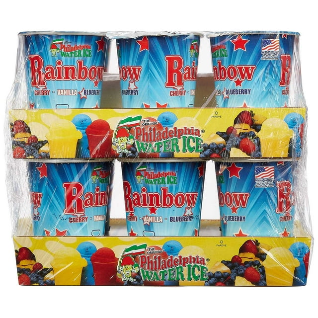 Philadelphia Water Ice Cups, Rainbow (8 fl. oz. ea., 12 ct.)