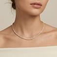 thumbnail image 7 of Lab Created Diamond Tennis Necklace in 14K Gold, 5.00 C.T.T.W., 7 of 7