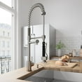 thumbnail image 1 of VIGO Zurich Pull-Down Spray Kitchen Faucet With Soap Dispenser (Stainless Steel), 1 of 12