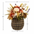 thumbnail image 5 of Artificial 36" Fall Baskets in Round Baskets, Assorted Colors, 5 of 5