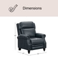 thumbnail image 4 of Pollenza Leather Pushback Recliner Chair, 4 of 8