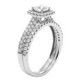 thumbnail image 3 of 1.00 CT. T.W. Princess Diamond Halo Bridal Set in 14K Gold, 3 of 5