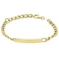 thumbnail image 1 of Mommy and Me Curb ID Chain Bracelet in 14K Gold, 1 of 3