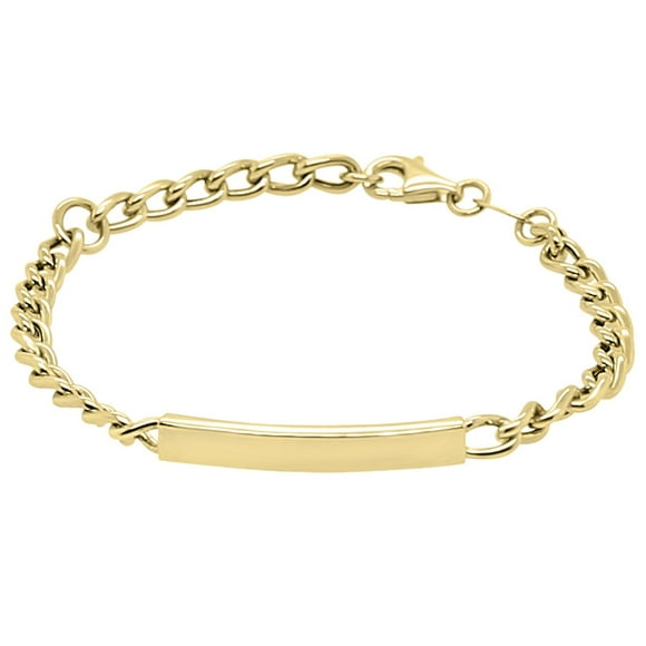 Mommy and Me Curb ID Chain Bracelet in 14K Gold
