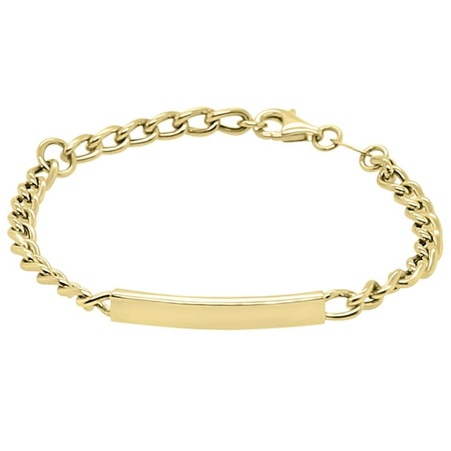Mommy and Me Curb ID Chain Bracelet in 14K Gold
