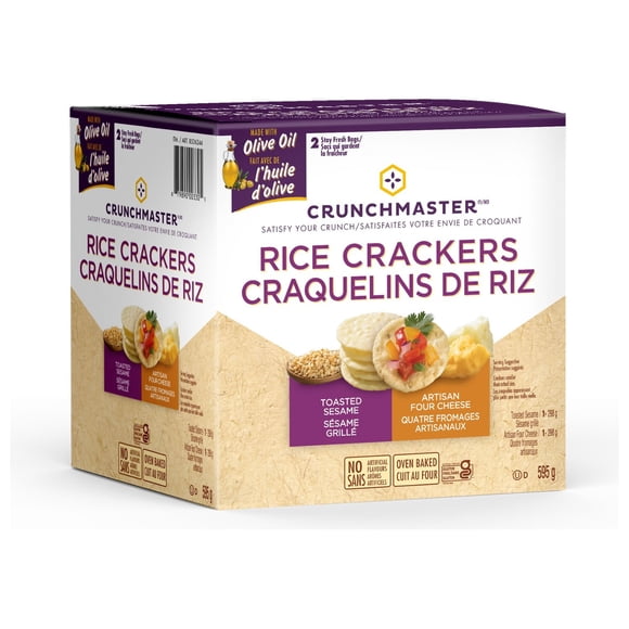 Crunchmaster Variety Pack Rice Crackers, 21 oz., 2 pk.