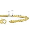 thumbnail image 4 of Textured Weaved Bangle in 14K Yellow Gold, 4 of 6