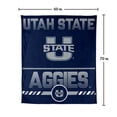 thumbnail image 7 of Logo Brands Utah State Aggies 60"x70" Super Plush Blanket, 7 of 7