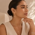 thumbnail image 6 of Diamond Cut Bezel Dangle Earrings in 14K Gold, 6 of 9