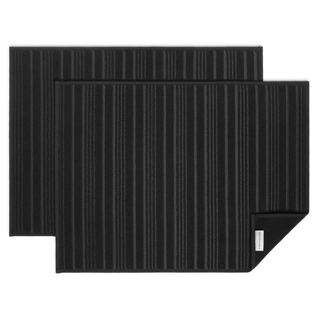 KitchenAid Rib Texture Dish Drying Mats, Set of 2, Assorted Colors