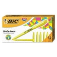 thumbnail image 1 of BIC Brite Liner Highlighter, Chisel Tip, Fluorescent Yellow, 12pk., 1 of 5