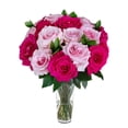thumbnail image 1 of Member's Mark Forever Pink Mother's Day Rose Vase Arrangement, 30 stems, 1 of 5
