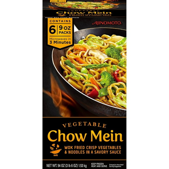 Ajinomoto Vegetable Chow Mein, Frozen 9 oz., 6 pk.