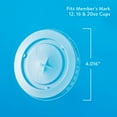thumbnail image 3 of Member's Mark Clear Flat Plastic Lids with Straw Slot 500 ct., 3 of 7