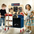 thumbnail image 2 of Bosch Wooden Toy Workbench Set with Accessories, 39 pcs., 2 of 7