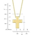thumbnail image 3 of Polished Cross Pendant Necklace in 14K Gold, 3 of 4