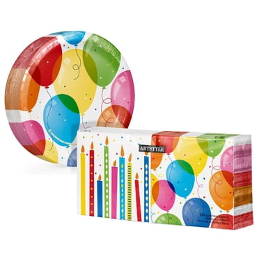 Artstyle Birthday Paper Plates and Napkins Kit, 285 ct.