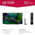 thumbnail image 3 of LG 83" Class C3-Series 4K OLED UHD SMART WebOS 23 w/ThinQ AI TV, OLED83C3AUA, 3 of 15