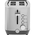 thumbnail image 1 of GE 2-Slice Stainless Steel Toaster with Extra-Wide Slots, 7 Shade Settings & Removable Crumb Tray, 1 of 7