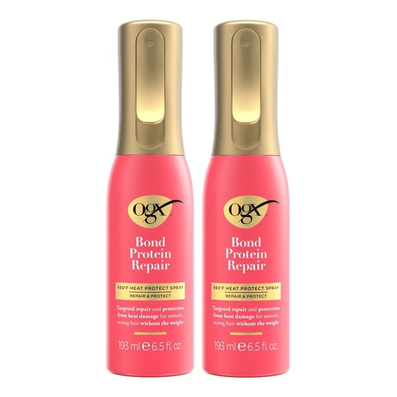 OGX Bond Protein Repair 450°F Heat Protect Spray, 6.5 fl. oz., 2 pk.