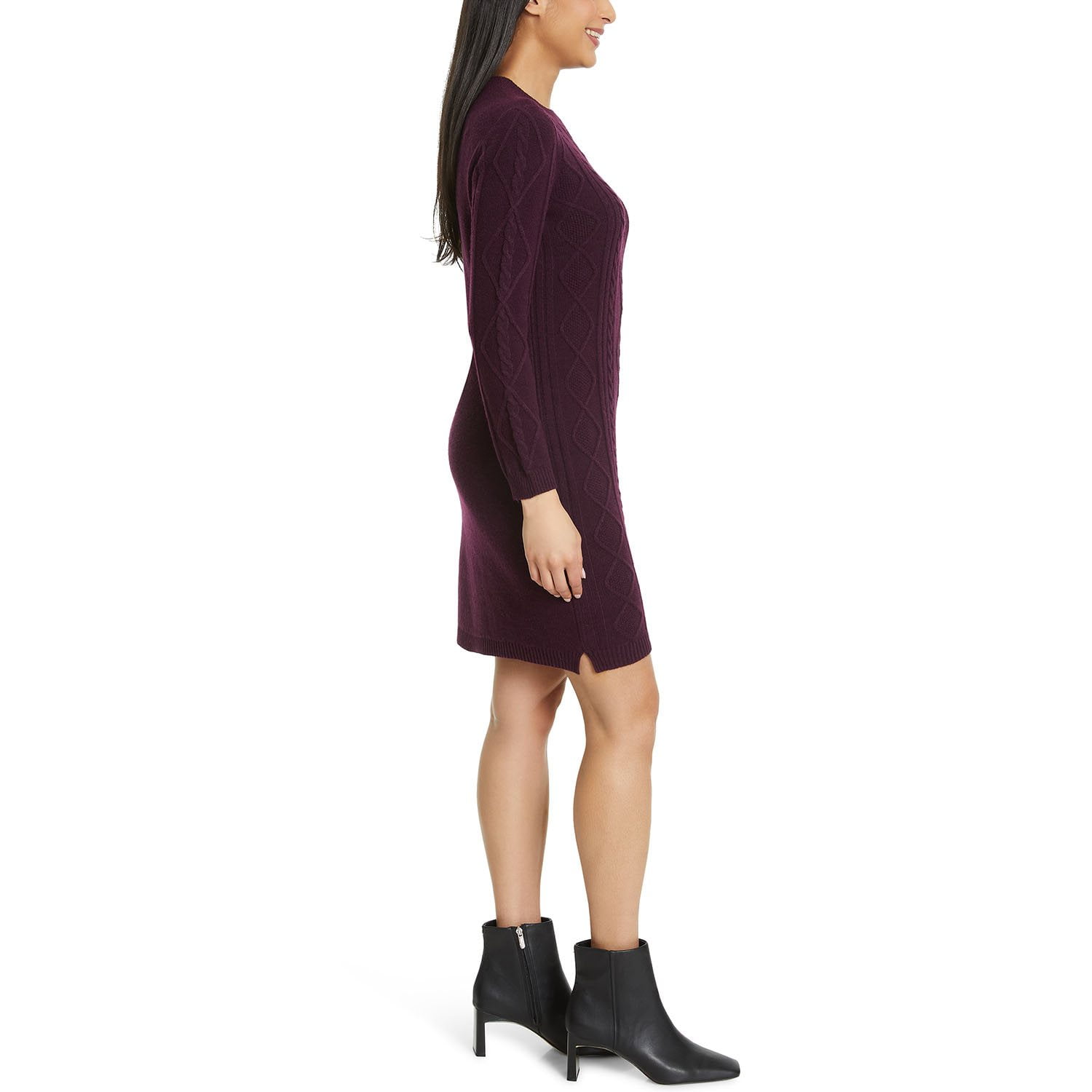 nine west fit and flare sweater dress Babysoft Long Sleeve Midi Dress | French Connection | Dresses | Grey main image 1