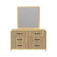 thumbnail image 4 of Society Den Woodridge 6-Drawer Dresser and Mirror in Natural, 4 of 8