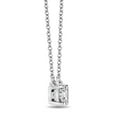 thumbnail image 3 of Round Cut Diamond Solitaire Necklace in 18K Gold, 3 of 7