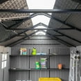 thumbnail image 7 of Lifetime 15' x 8' Dual Entry Outdoor Storage Shed, Gray, 7 of 12
