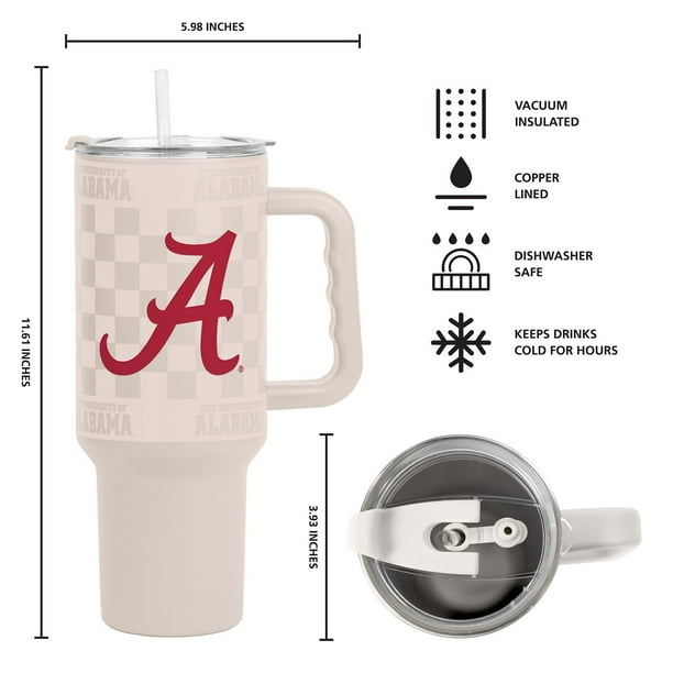 Logo Brands Alabama Crimson Tide 40 oz. Stainless Steel Tumbler Set