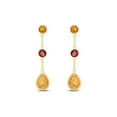 thumbnail image 1 of Round & Pear Cut Multi-Gemstone Earrings in 14K Gold, 1 of 5