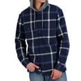 thumbnail image 4 of Aeropostale Men's Flannel Button-Down Hoodie, 4 of 11