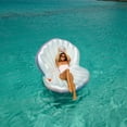 thumbnail image 4 of PoolCandy Giant Oyster Shell Lounge with Glitter Pearl Beach Ball, 4 of 11