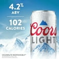 thumbnail image 3 of Coors Light Lager Beer, 12 fl. oz. can, 36 pk., 3 of 9