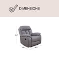 thumbnail image 5 of Fletcher Fabric 3-Piece Reclining Sofa Set, 5 of 11