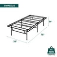 thumbnail image 8 of Zinus Night Therapy Reinforced SmartBase® 14” Platform Bed Frame/Mattress Foundation, 8 of 8