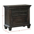 thumbnail image 5 of Society Den Steele 2-Drawer Nightstand in Dark Brown, 5 of 6