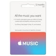 thumbnail image 1 of 12 months Apple Music card, 1 of 1