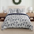 thumbnail image 1 of Member’s Mark 3-Piece Printed Cotton Comforter Set, Assorted Sizes, 1 of 7