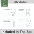 thumbnail image 7 of Hunter 30" Brookside Matte Black Ceiling Fan with LED Light Kit and Handheld Remote, 7 of 20